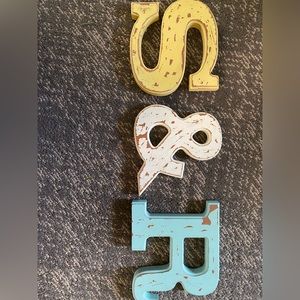 Wooden hobby lobby letters—-S & R